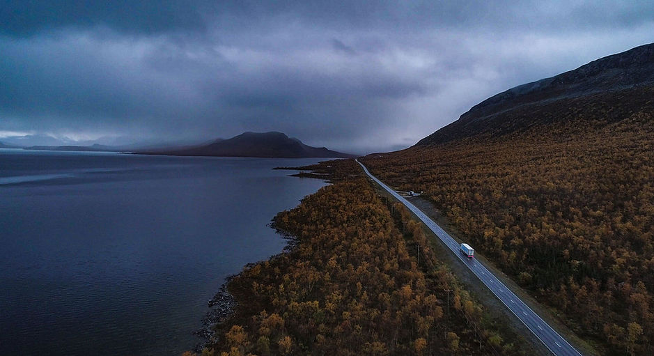 Leverans med lastbil