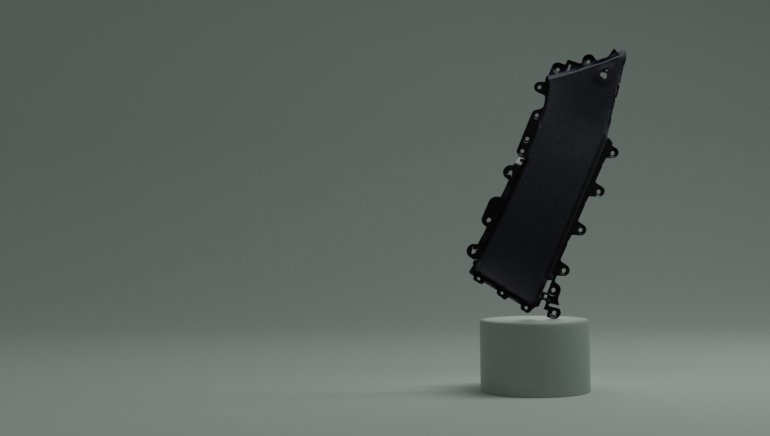 Plastdetalj tillverkad av Polykemis återvunna plastmaterial